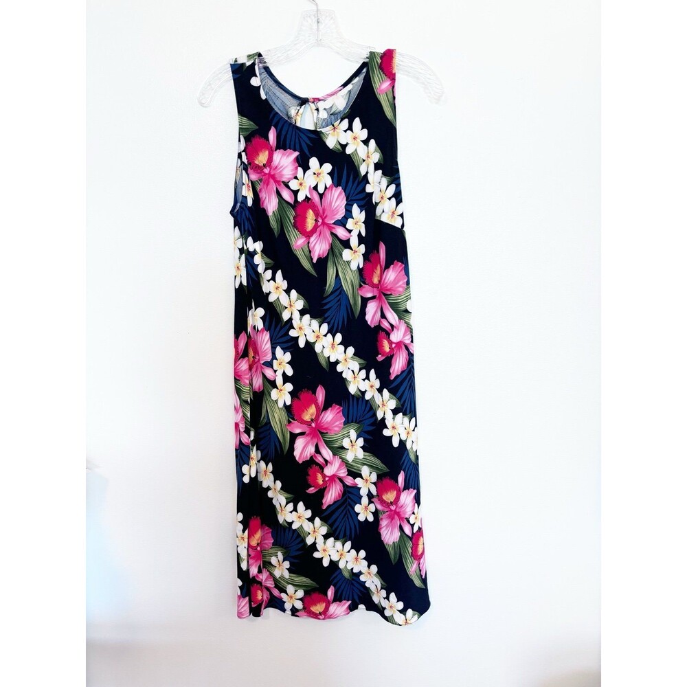 Vintage Blue Hawaiian Dress Size Medium By Two Palms